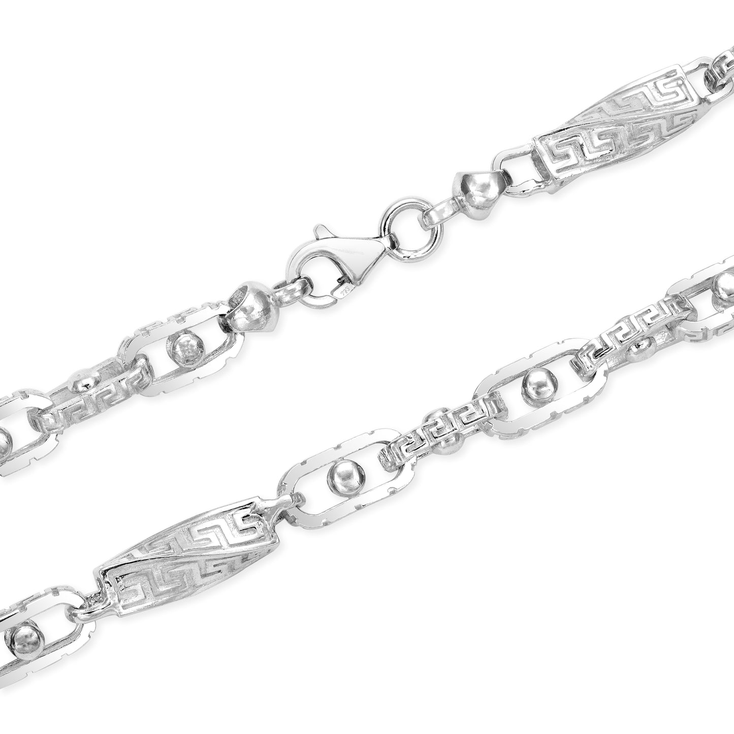 45cm Santorini Ladies Chain 6mm  - 925 Sterling Silver