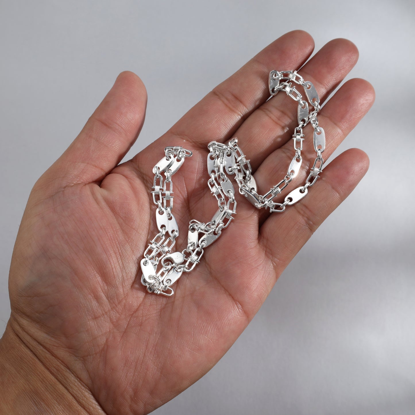 Plate Chain 5mm - 925 Sterling Silver