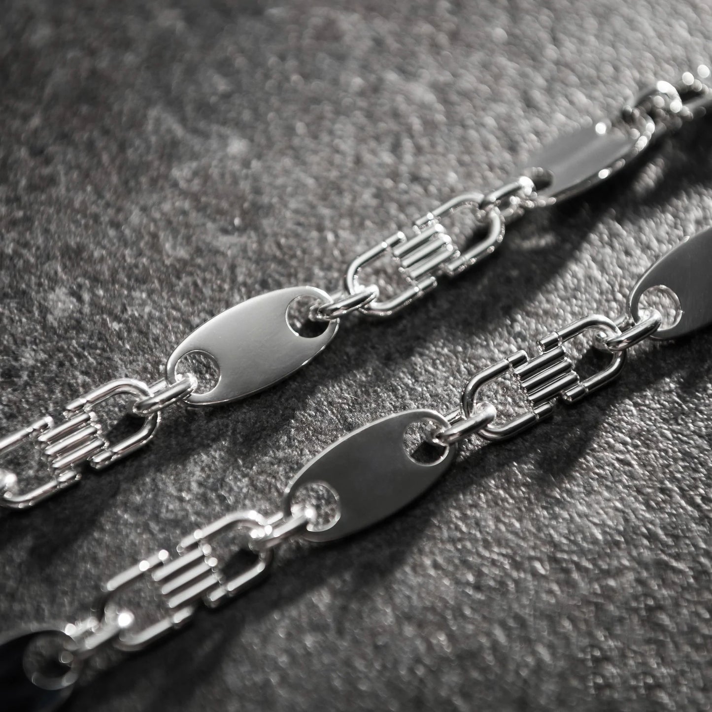 Plate Chain 13mm  - 925 Sterling Silver